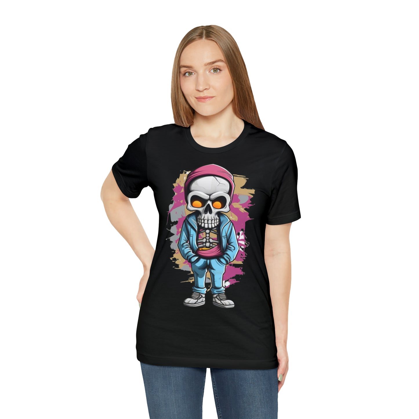 Mystical Skull Boy T-Shirt - Dark Fantasy Unisex Tee for a Bold Statement